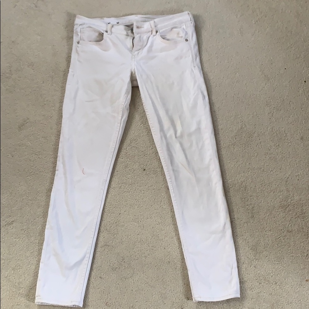 H&M White denim jeans